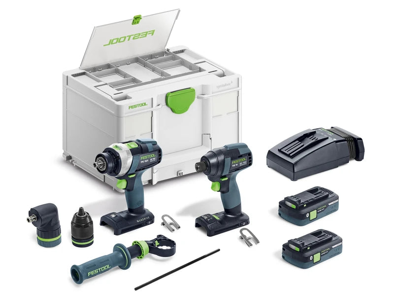 FESTOOL 577616 TID 18 HPC I-Set TPC 18/4 Impact Driver and Drill set