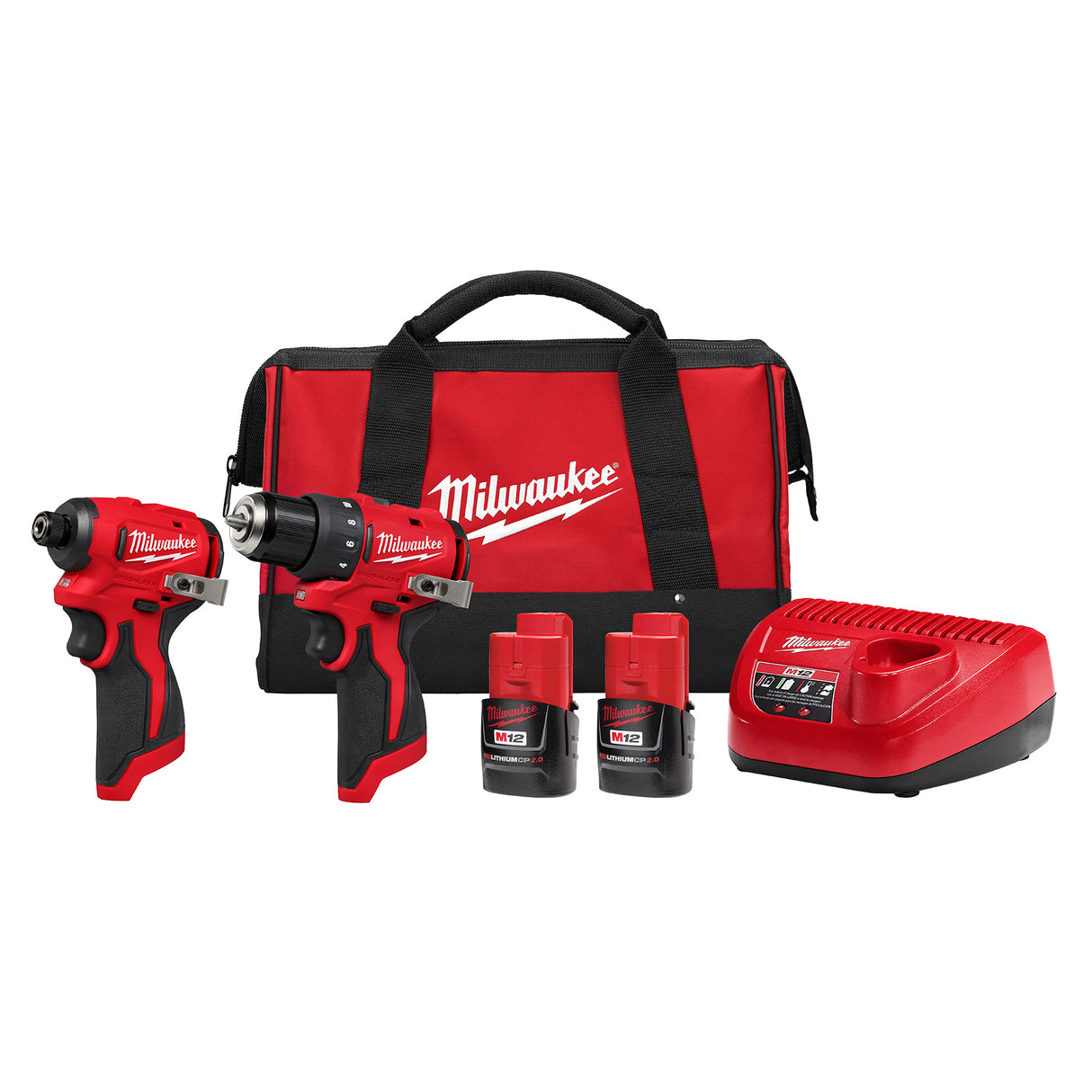 Milwaukee 3494-22 M12™ Subcompact Brushless 2-Tool Combo Kit