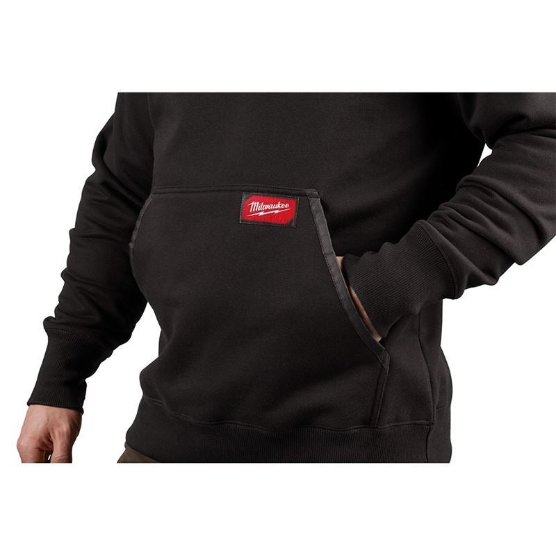 350B - M Men ft.s Medium Heavy Duty Cotton/Polyester Long - Sleeve Pullover Hoodie - Black - Mississauga Hardware Centre Inc