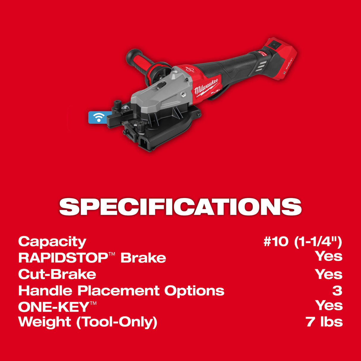 Milwaukee 3675-20 M18 FUEL™ #10 (1-1/4") Rebar Cutter
