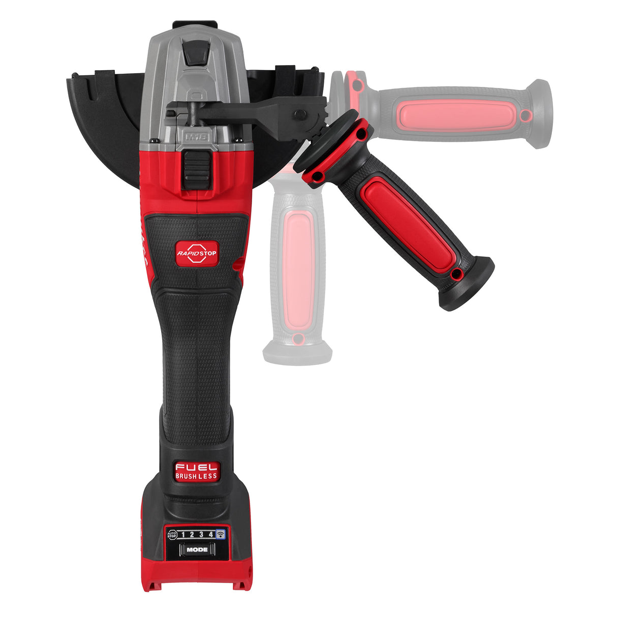 Milwaukee 3676-20 M18 FUEL™ 4 1/2" - 6" Dual Trigger Braking Grinder, Paddle Switch w/ ONE KEY™