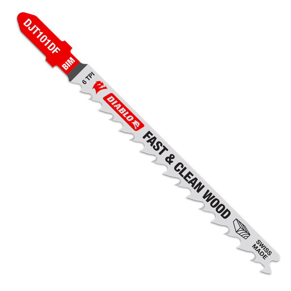 DIABLO DJT101DF5 4" 6TPI Bi-Metal Jig Saw Blades for Wood (5-pk)