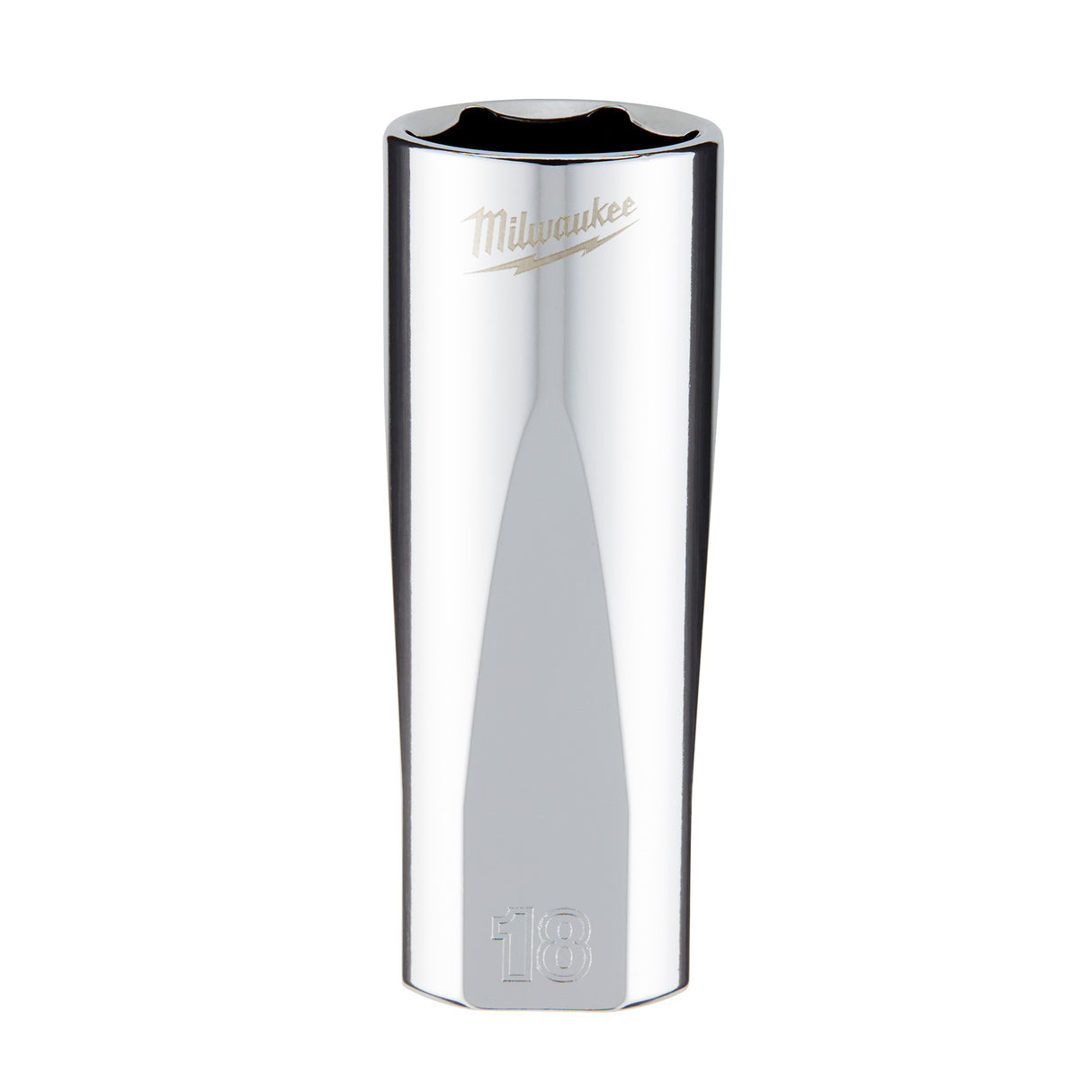 Milwaukee 3/8" Drive 18mm Metric Deep Socket with FOUR FLAT™ Sides 45-34-0118