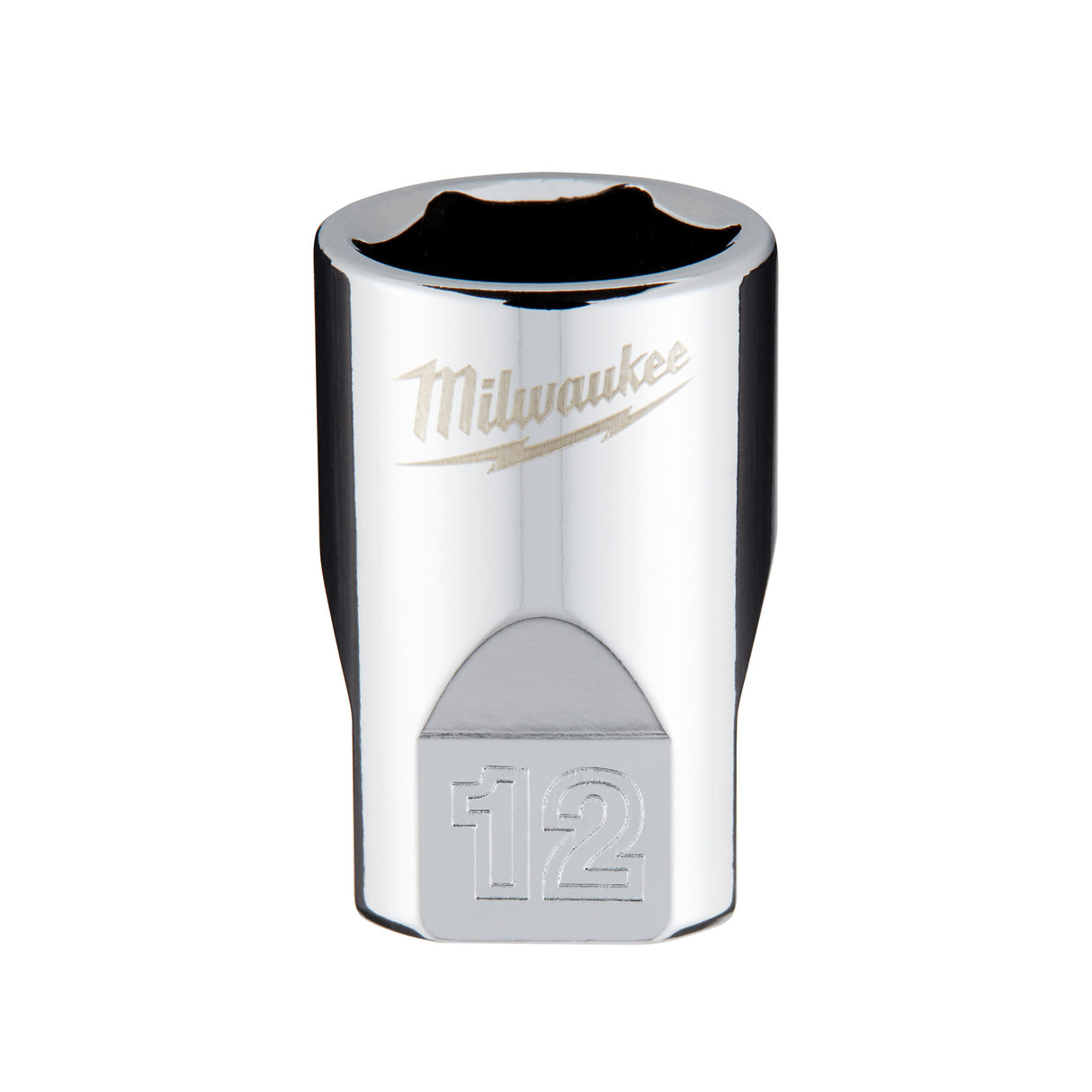 Milwaukee 1/4" Drive 12mm Metric Socket with FOUR FLAT™ Sides 45-34-9038