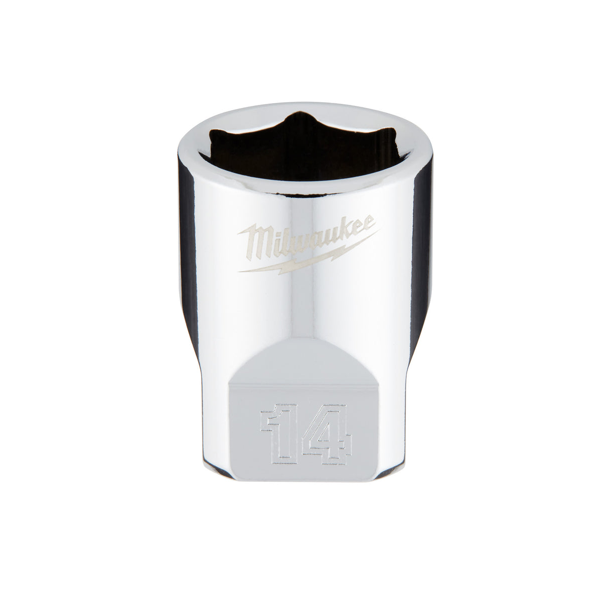 Milwaukee 1/4" Drive 14mm Metric Socket with FOUR FLAT™ Sides 45-34-9040