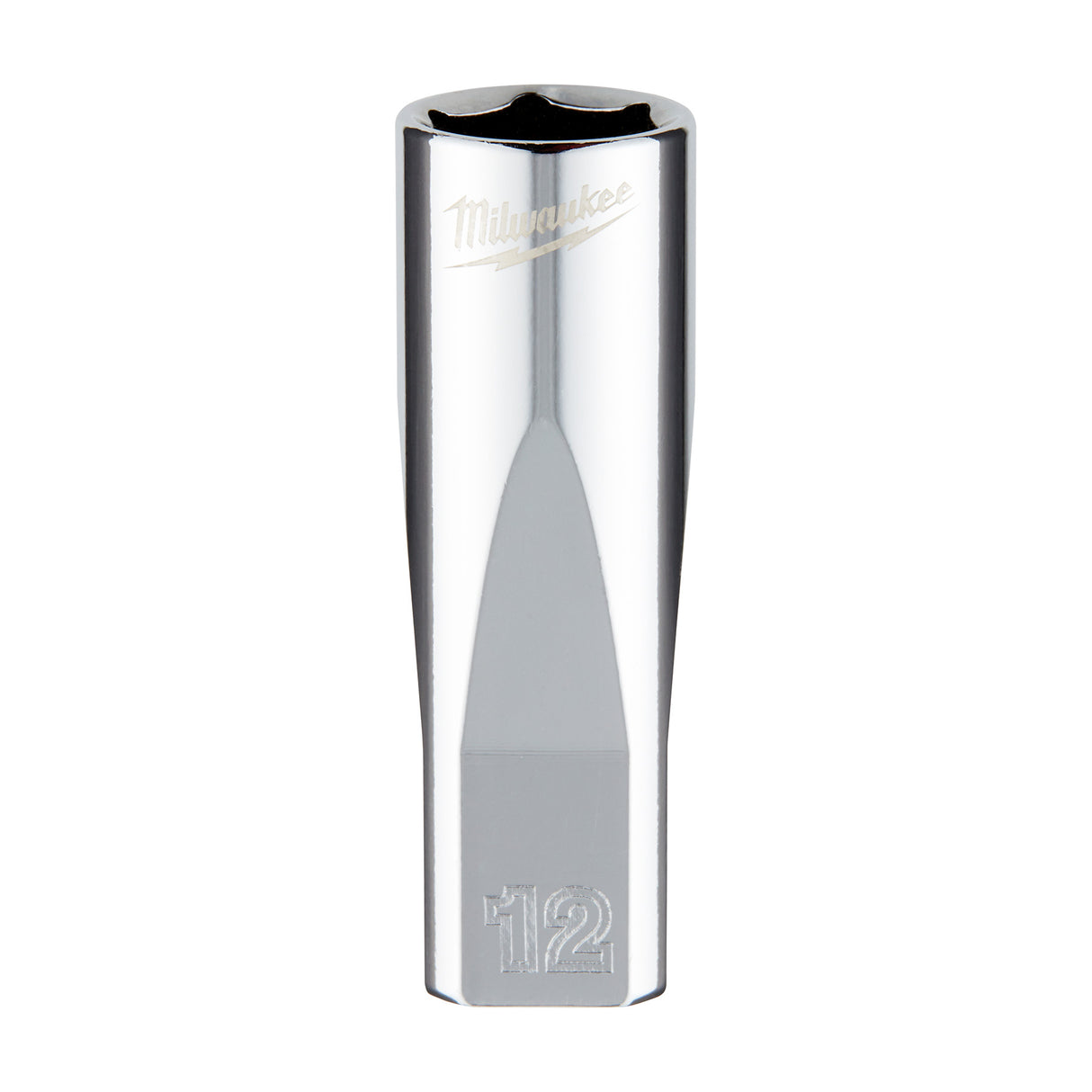 Milwaukee 1/4" Drive 12mm Metric Deep Socket with FOUR FLAT™ Sides 45-34-9050