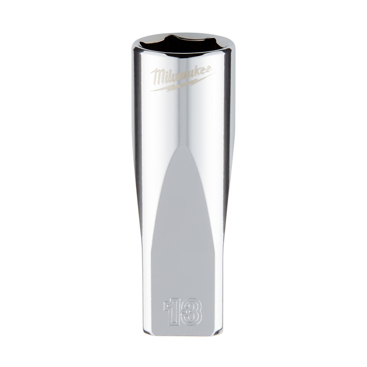 Milwaukee 1/4" Drive 13mm Metric Deep Socket with FOUR FLAT™ Sides 45-34-9051