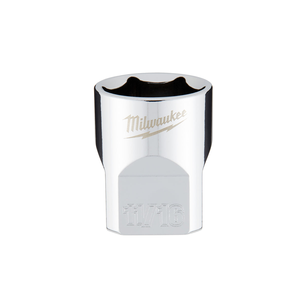 Milwaukee 3/8" Drive 11/16" SAE Socket with FOUR FLAT™ Sides 45-34-9067