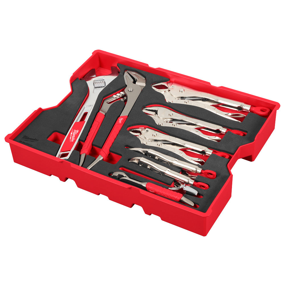Milwaukee 48-22-0160 9pc. Pliers & Wrench Set with Tray for PACKOUT™ Drawers