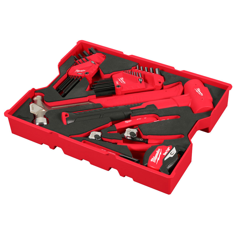 Milwaukee 48-22-0161 28pc. Hex Key & Hammer Set with Tray for PACKOUT™ Drawers