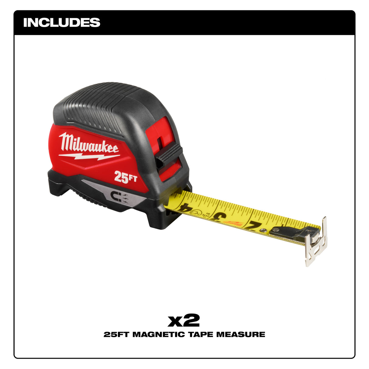 Milwaukee 48-22-1025M 25FT Magnetic Tape Measure