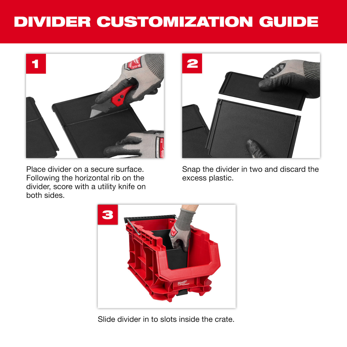 Milwaukee Tool 48-22-8437 PACKOUT™ Compact Crate