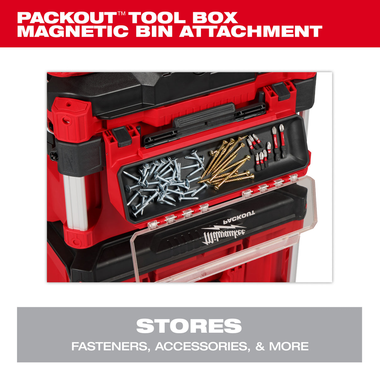Milwaukee 48-22-8611 PACKOUT™ Tool Box Magnetic Bin Attachment