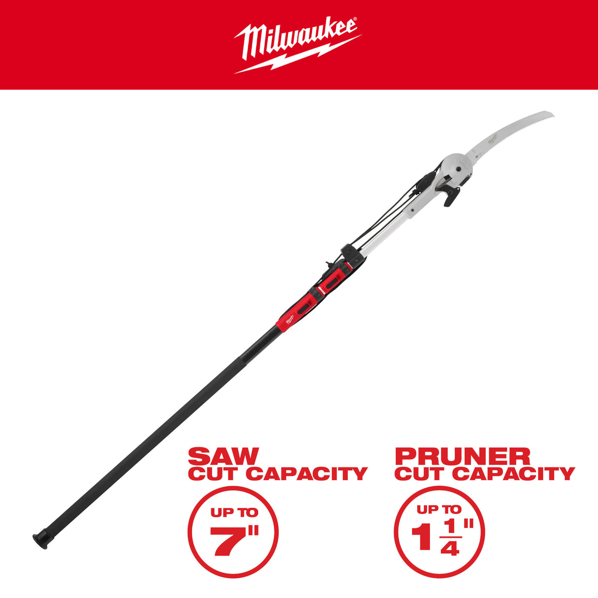 Milwaukee 48-22-9375 16' Pole Saw & Pruner