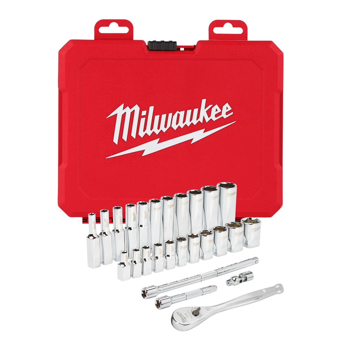 Milwaukee 48-22-9404 1/4" Drive 26pc Ratchet & Socket Set - SAE