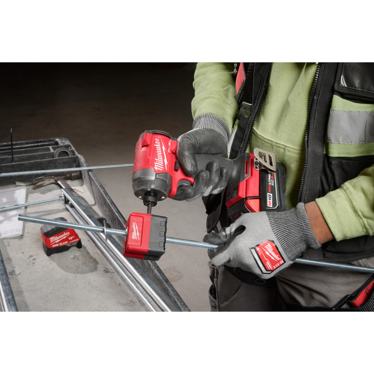 Milwaukee 48-32-2391 SHOCKWAVE™ Impact Duty 3/8" Threaded Rod Nut Runner