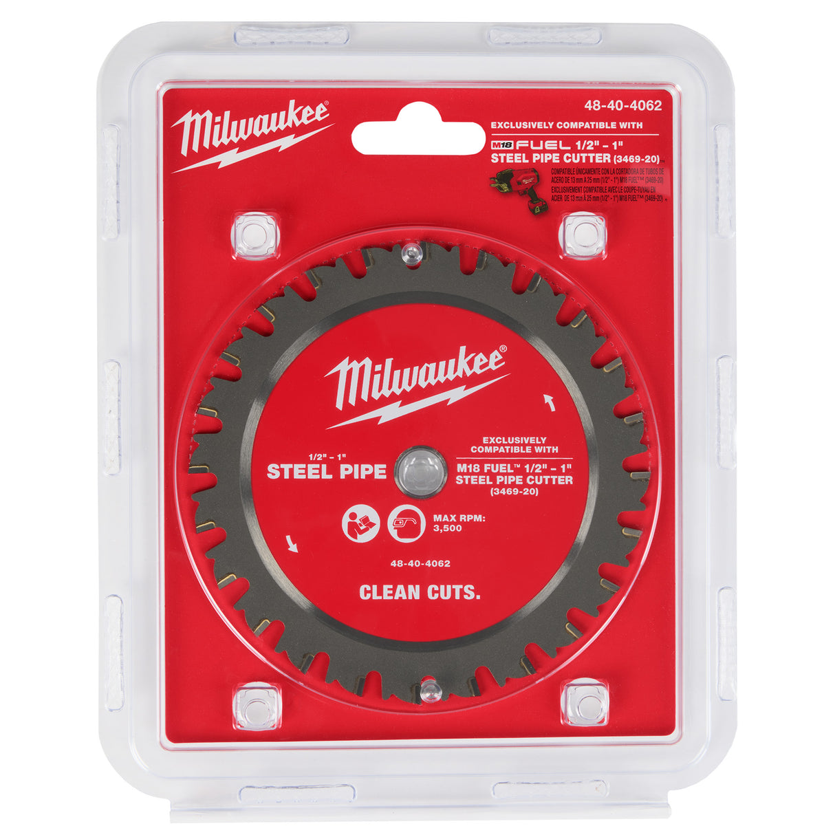 Milwaukee 48-40-4062  1/2” – 1” Steel Pipe Cutting Blade