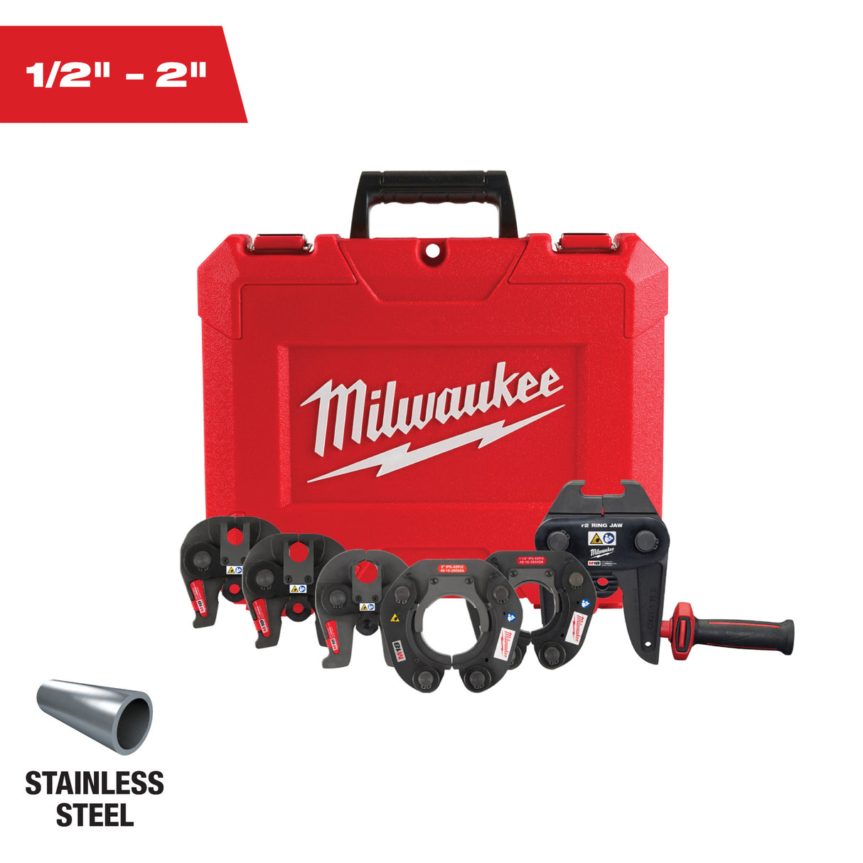 Milwaukee 49-16-2691SA ½” – 2” IPS-ASP Press Jaw & Ring Kit for M18™ FORCE LOGIC™ Long Throw Press Tool
