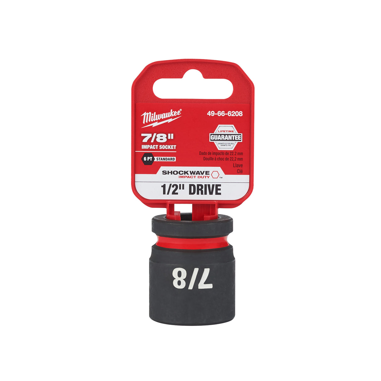 Milwaukee SHOCKWAVE Impact Duty™ 1/2" Drive 7/8" 6 Point Sockets 49-66-6208