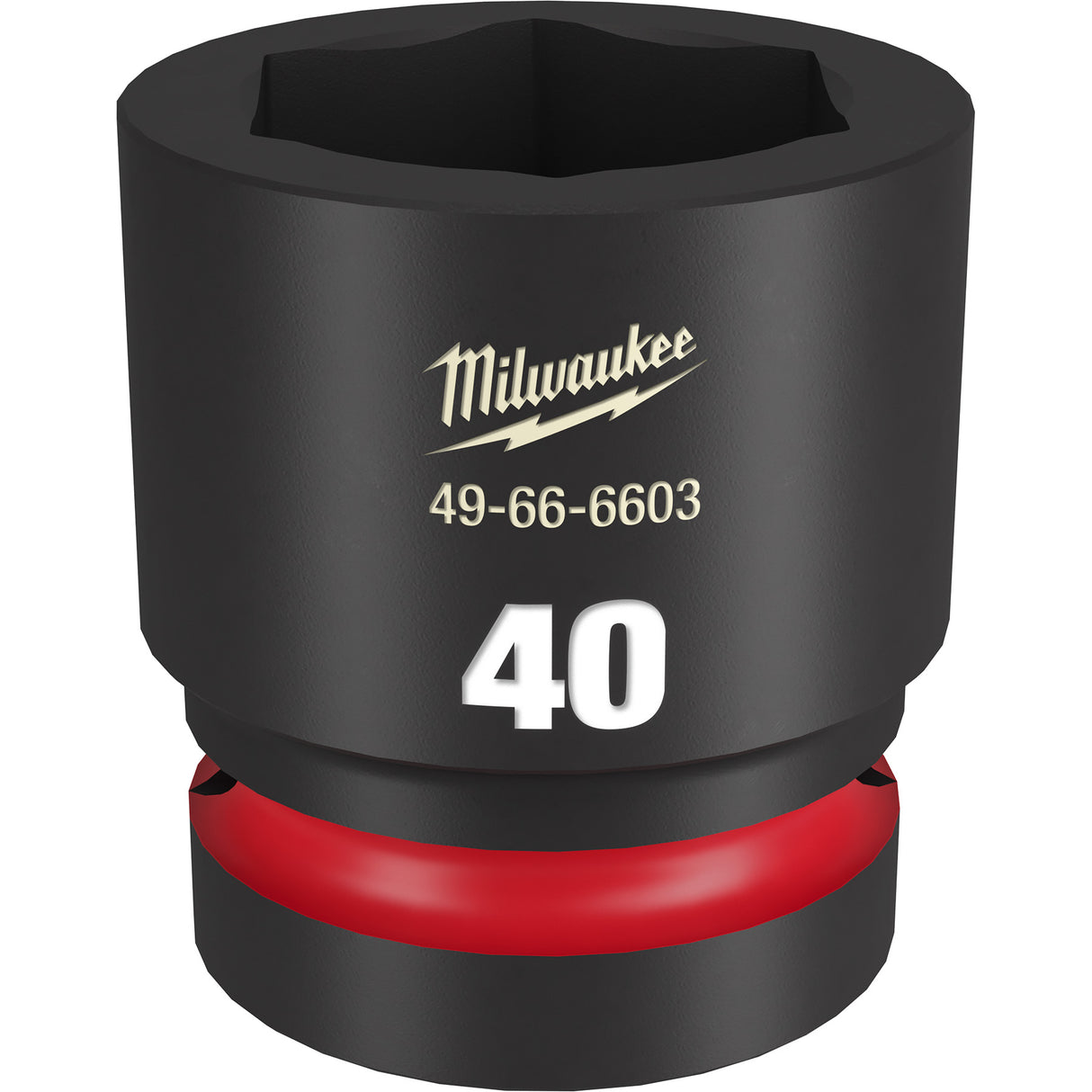Milwaukee SHOCKWAVE™ Impact Duty 1" Drive 40MM Standard Shallow 6 Point Socket 49-66-6603