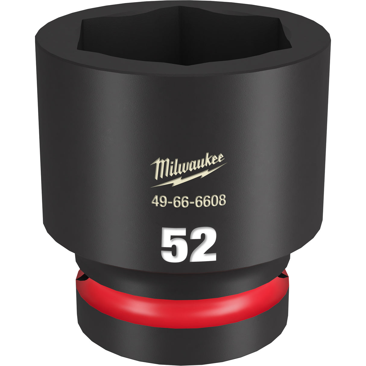Milwaukee SHOCKWAVE™ Impact Duty 1" Drive 52MM Standard Shallow 6 Point Socket 49-66-6608