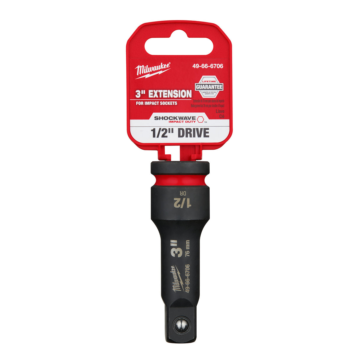 Milwaukee SHOCKWAVE Impact Duty™ 1/2 in Drive 3 in Length Socket Extensions 49-66-6706