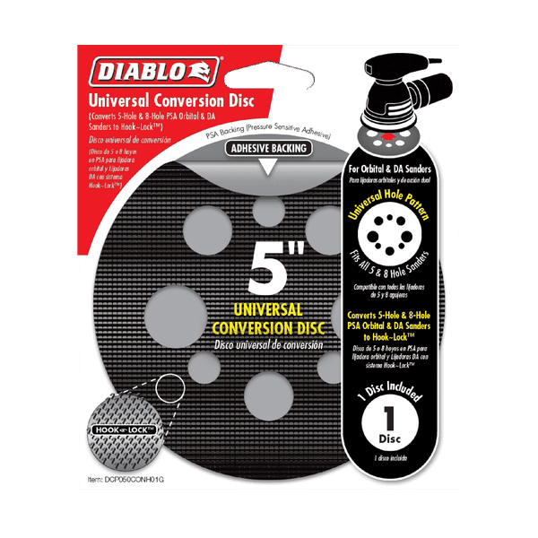 DIABLO DCP050CONH01G 5" Random Orbital Sander Universal Conversion Disc