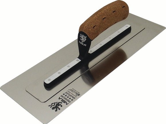 NELA NL10853011BK 4.3" x 12" NELAFLEX Stainless Steel Trowel w/ BiKoGRIP CORK Handle