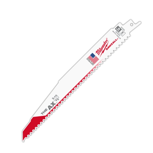 Milwaukee 48-00-8026CAN 9" 5 TPI AX™ SAWZALL® Blade for Wood with Nails (25 PK)