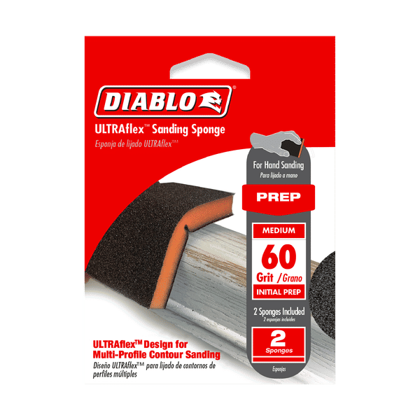 DIABLO DFPFLEXMED02G 60-Grit ULTRAflex™ Sanding Sponges (2-pc)