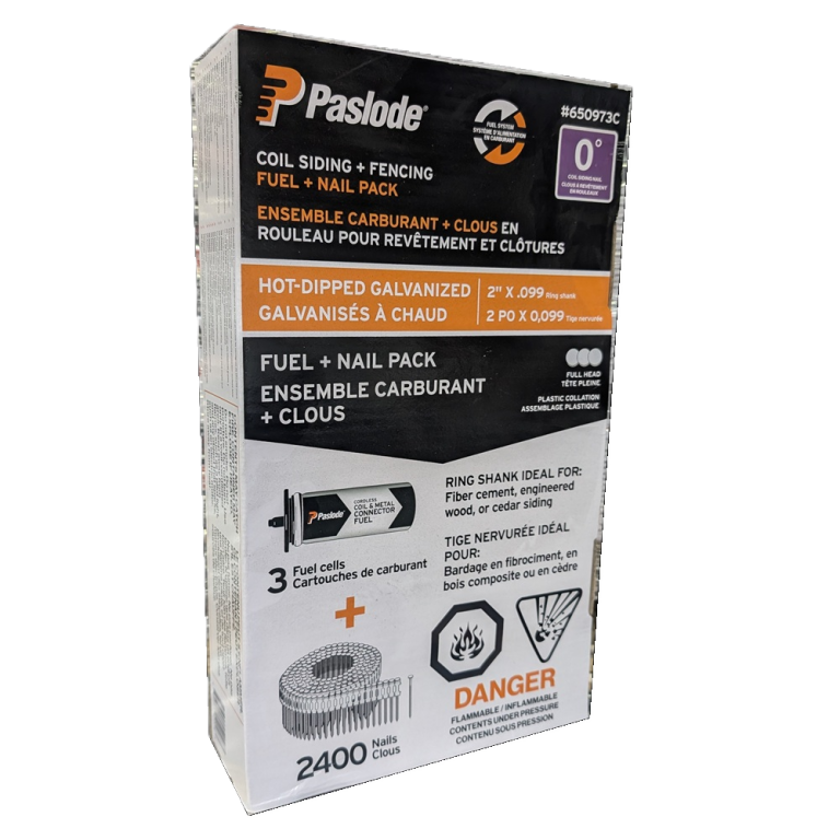 PASLODE 650973C CSF Fuel and 2" Nail Pack