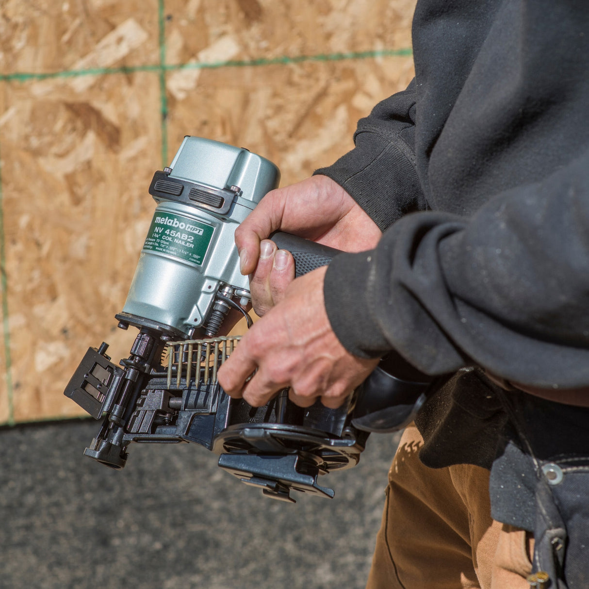 metabo HPT KNV45AB2 Coil Roofing Nailer & 18V Impact Driver Combo