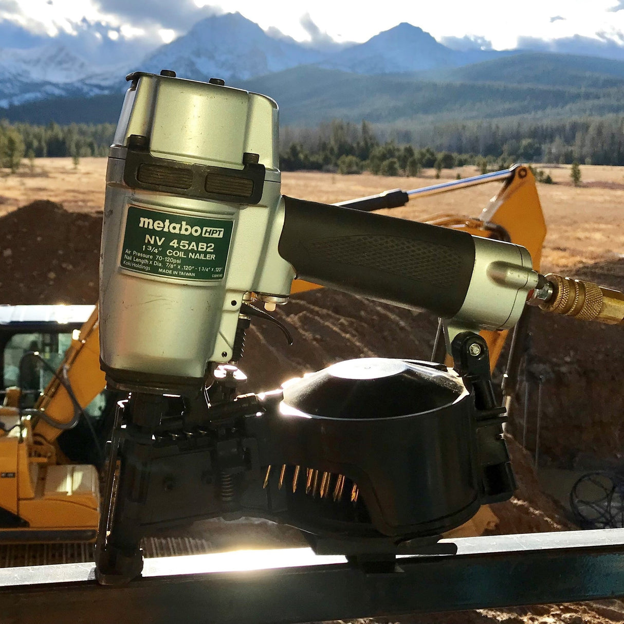 metabo HPT KNV45AB2 Coil Roofing Nailer & 18V Impact Driver Combo