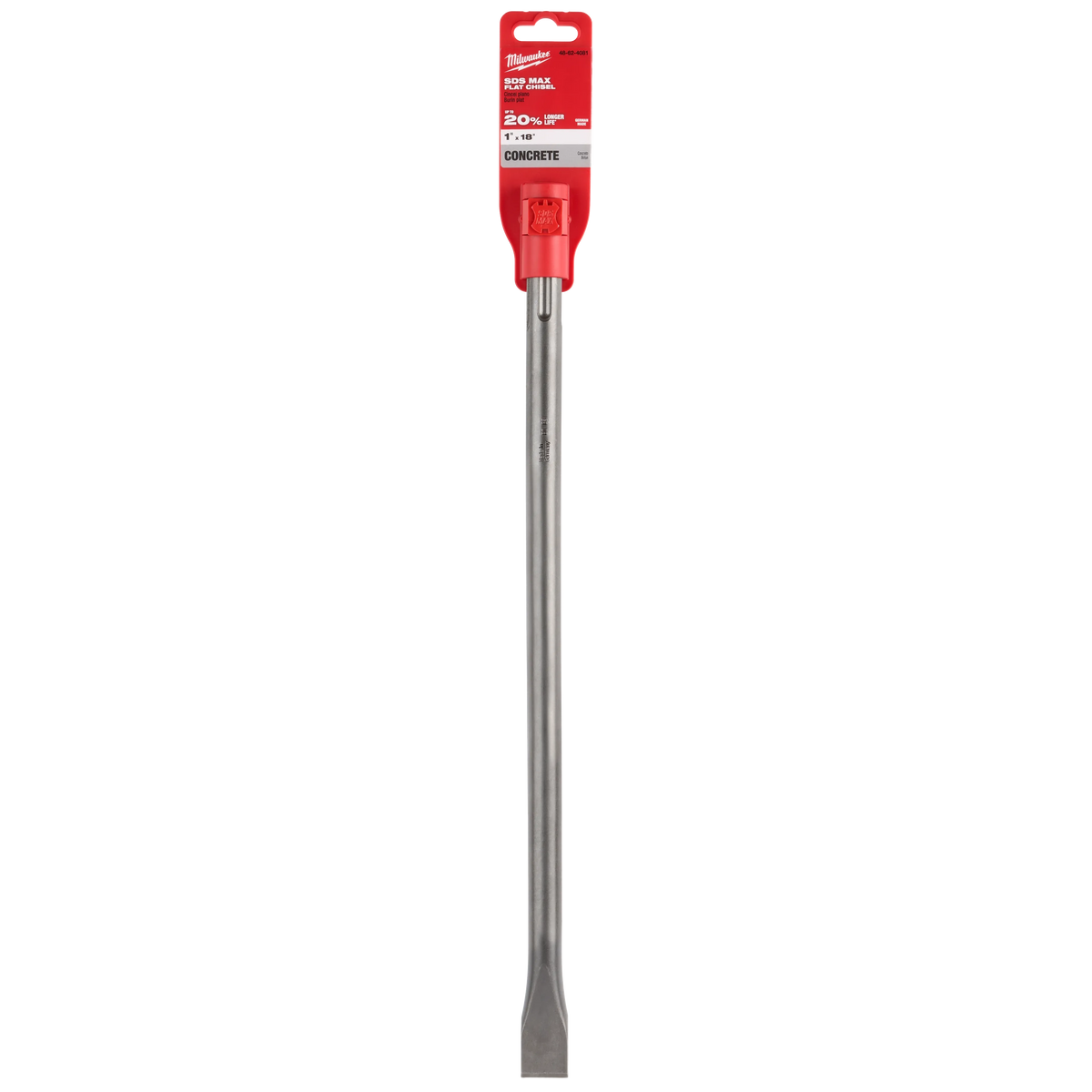 Milwaukee 48-62-4064 SDS Max Flat Chisel 1"X24"
