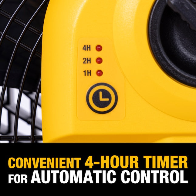 DEWALT DXF1850B 18" 20V AC/DC 3-Speed Drum Fan Tool with Adapter Cord