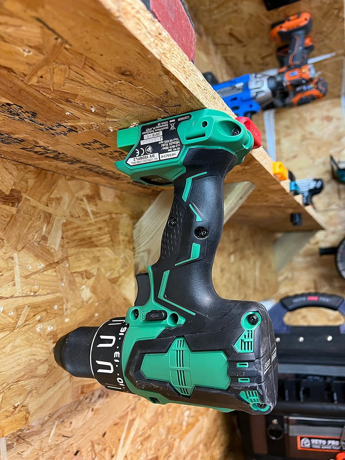 StealthMount TM-MHH18-BLK-4 Tool Mounts for Metabo HPT Hitachi, Hikoki 18v/36v (4 Pack) Black