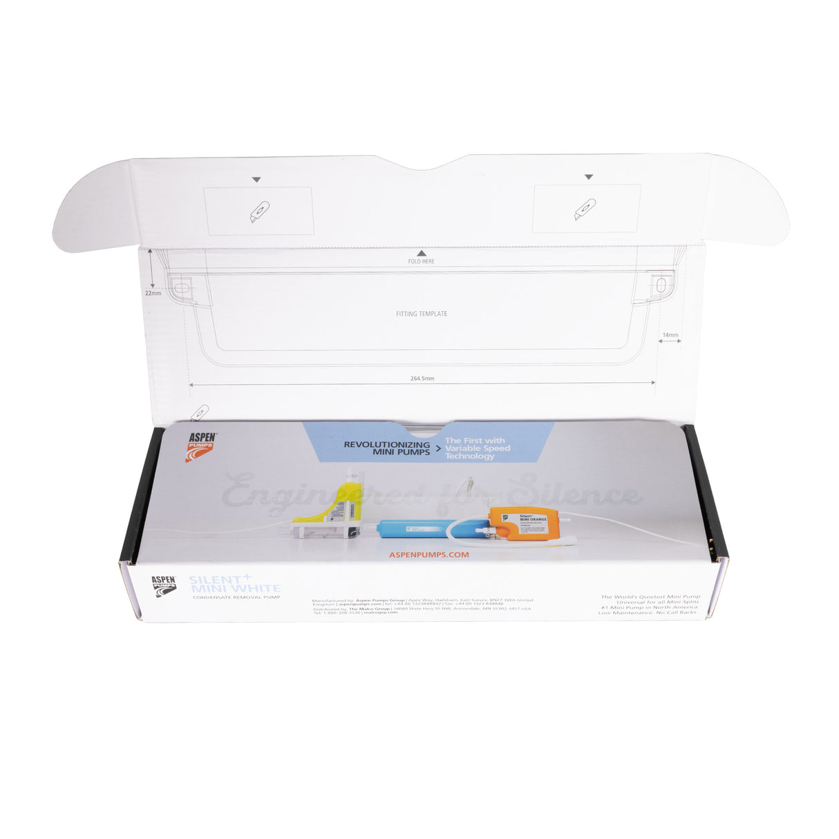ASPEN PUMPS FP3400/MG Silent+ Mini White Gen 5 Condensate Pump