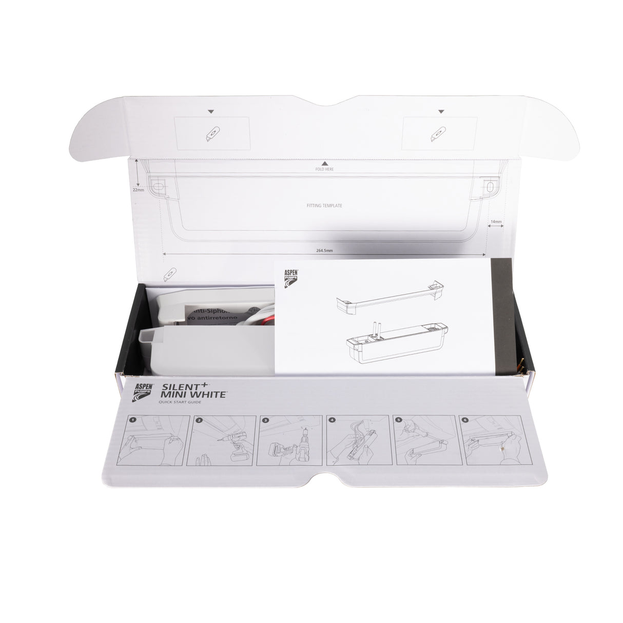 ASPEN PUMPS FP3400/MG Silent+ Mini White Gen 5 Condensate Pump
