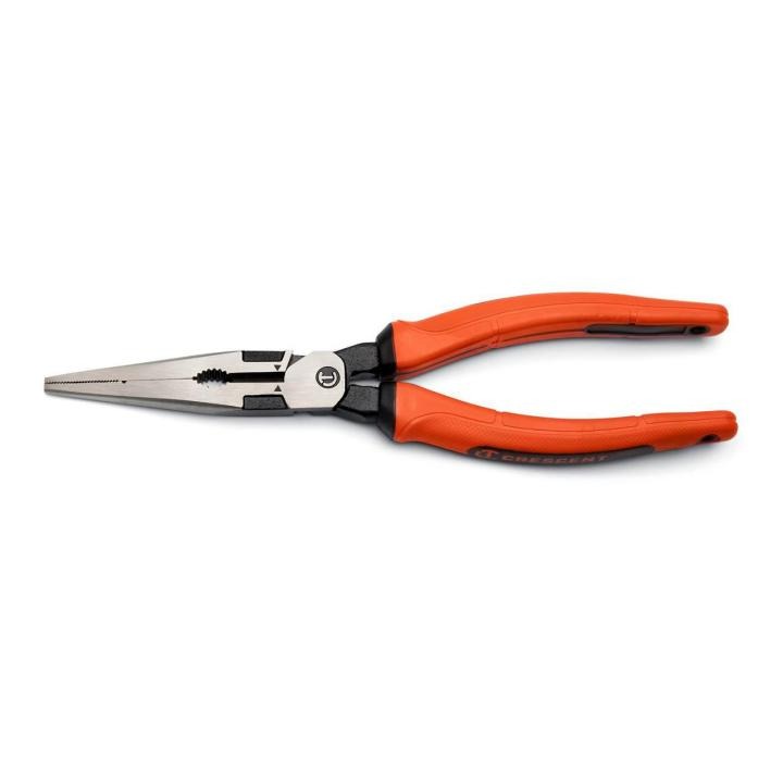 Crescent Z6548CGR-06 8" Z2 Long Nose Plier with Dual Material Grip Rawhide Handle