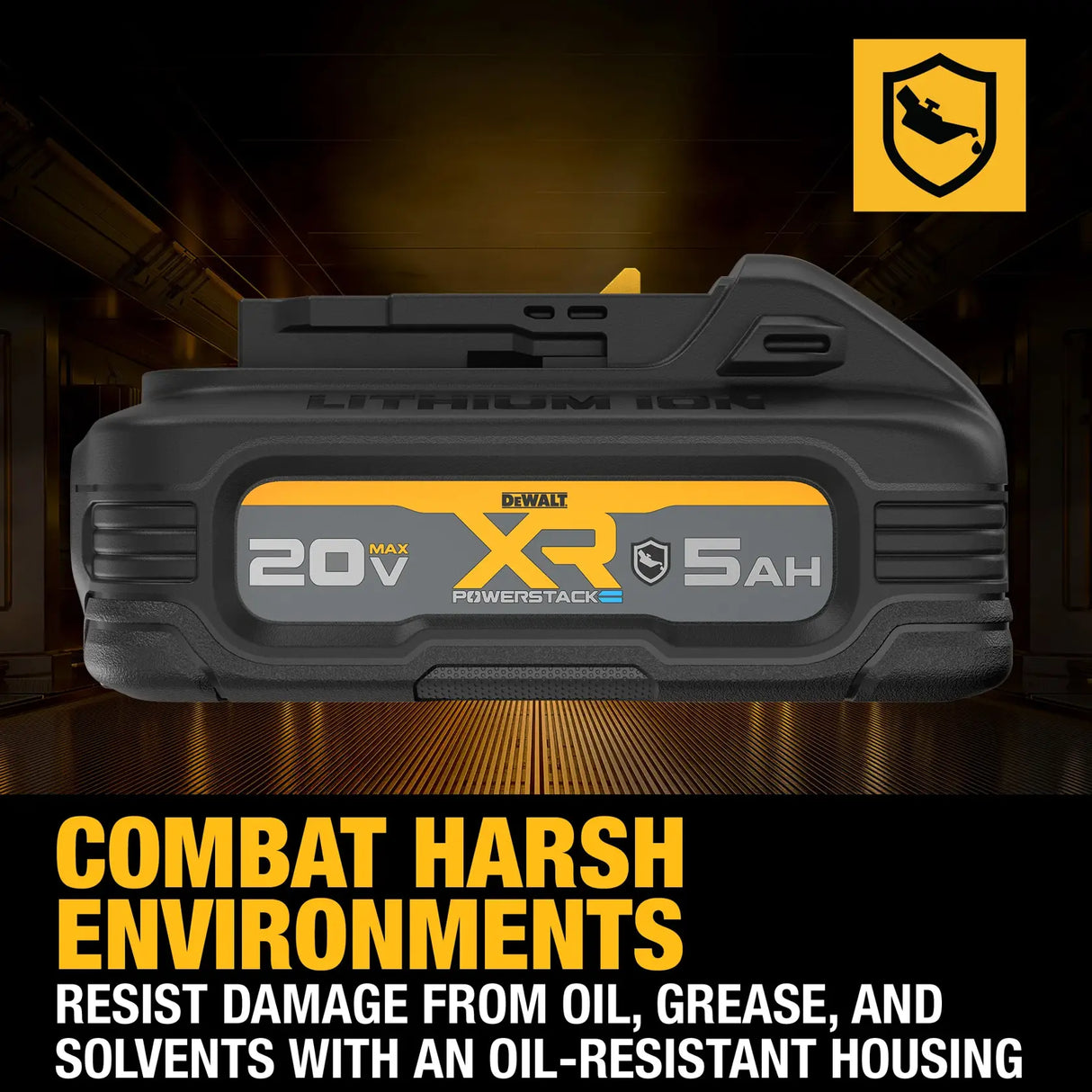 DEWALT DCBP520G DEWALT® 20V MAX* XR(r) Oil-Resistant 5Ah Battery
