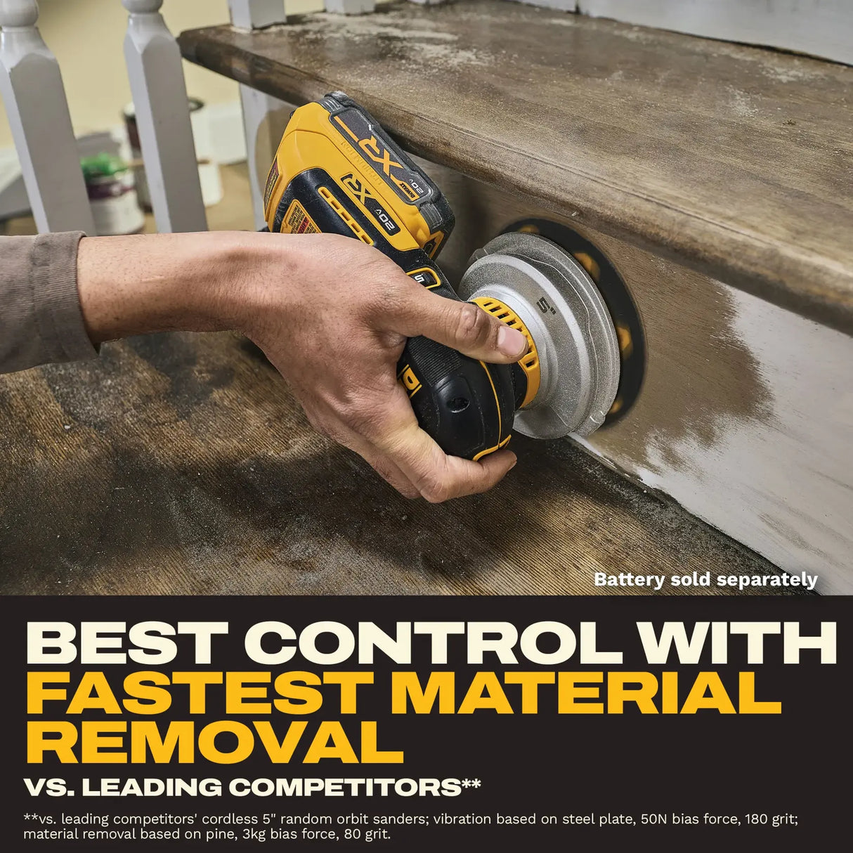 DEWALT DCW211B 20V MAX* XR® 5 in. Random Orbit Sander (Tool Only)