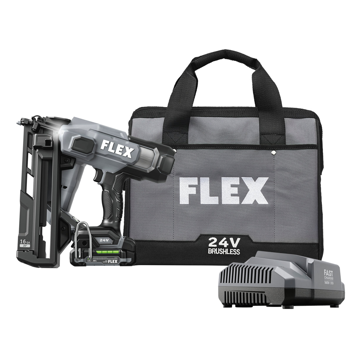 FLEX FX4321A-1A 16Ga Angled Finish Nailer Kit