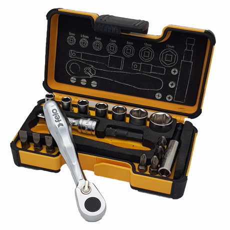 Felo XS-Strongbox XS 18 1/4" 18-pcs. PH/PZ/TORX®/SW/MS/BH