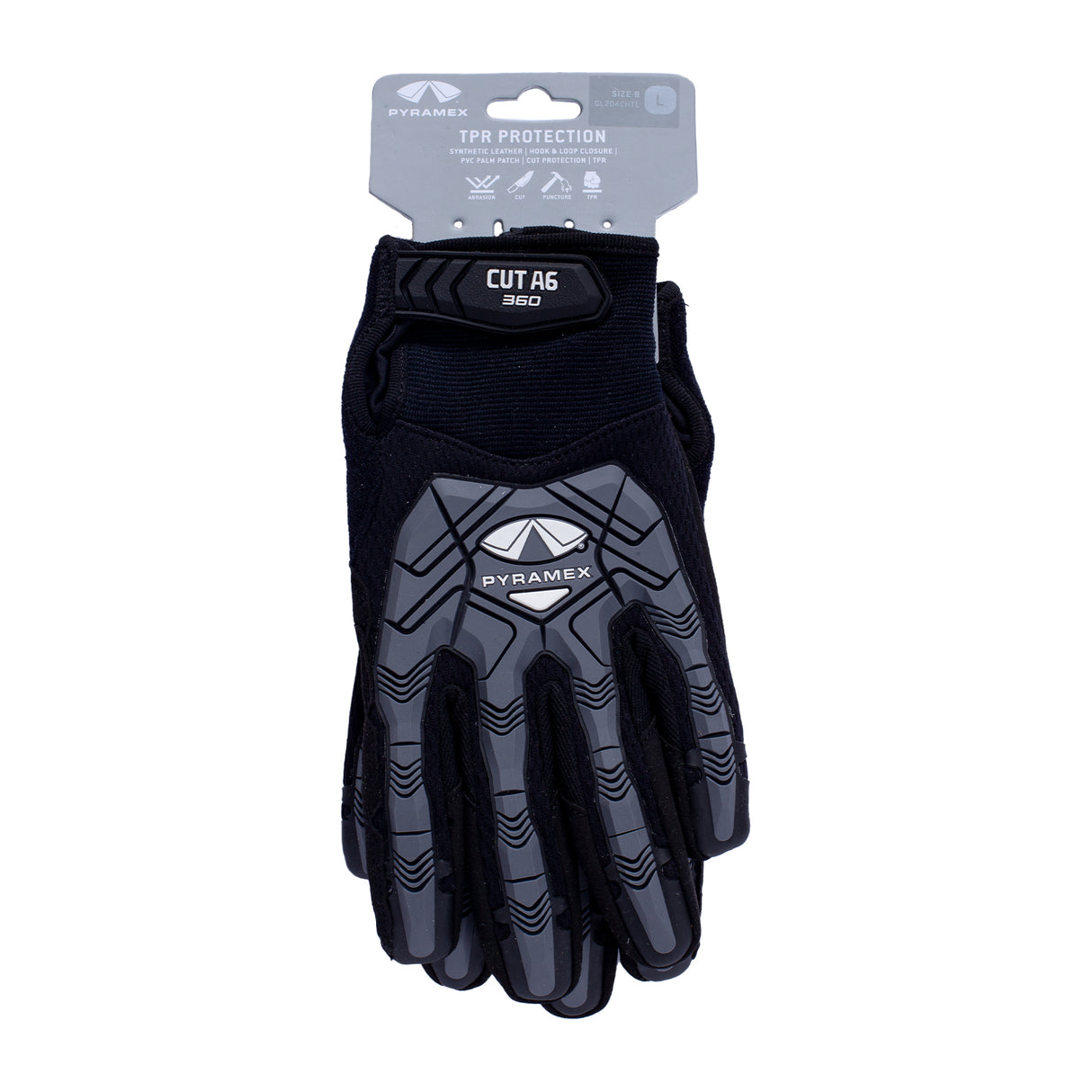 Pyramex Synthetic Leather PVC Palm A6 Cut Resistant Gloves XL
