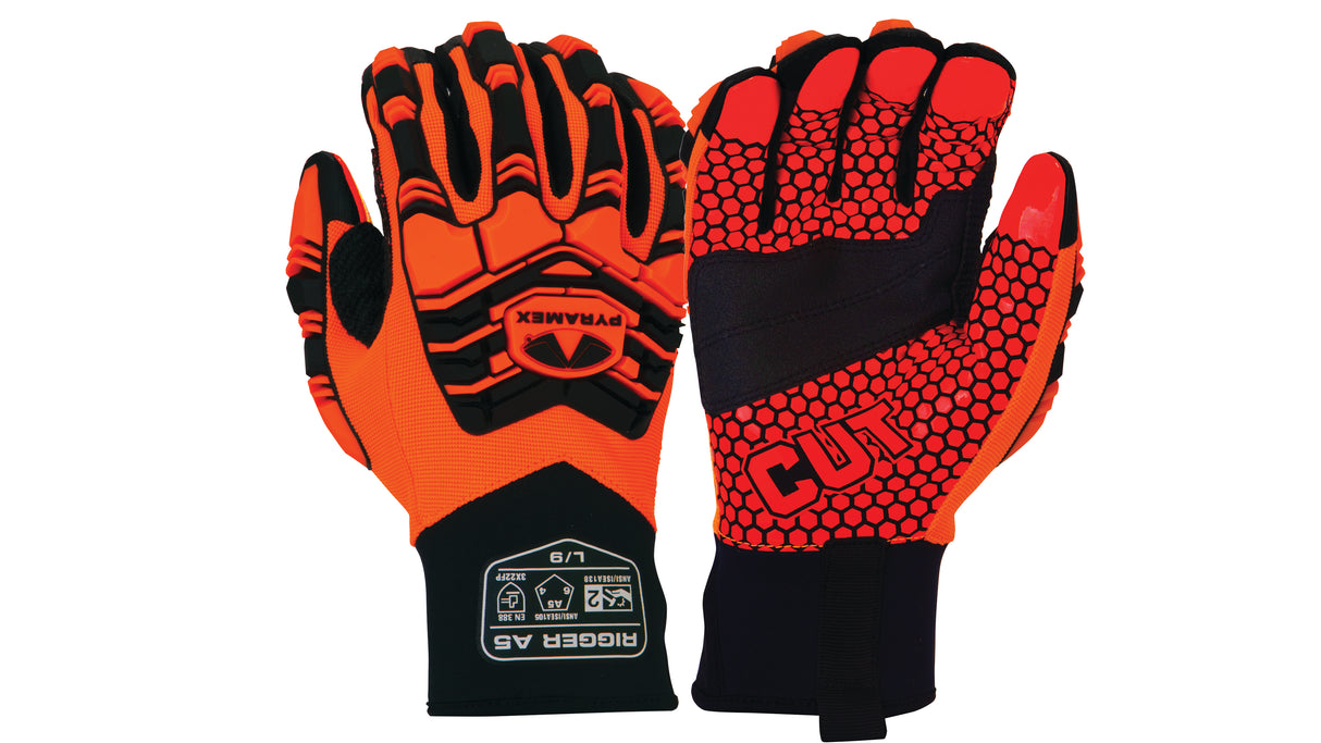 Pyramex Synthetic Leather Silicone Palm With A5 Cut Level & Level 2 Impact MEDIUM