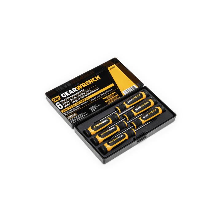 GEARWRENCH 80055H 6 Piece Phillips®/Slotted Mini Dual Material Screwdriver Set