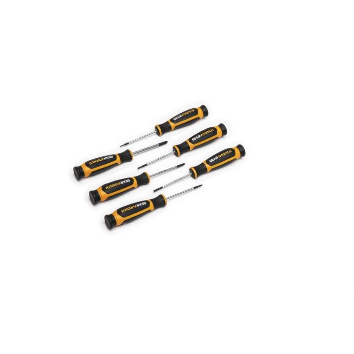 GEARWRENCH 80055H 6 Piece Phillips®/Slotted Mini Dual Material Screwdriver Set
