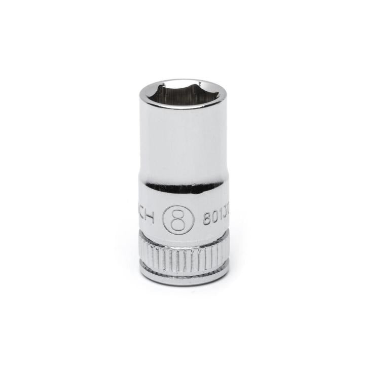 GEARWRENCH 80130 1/4" Drive 6 Point Standard Metric Socket 8mm