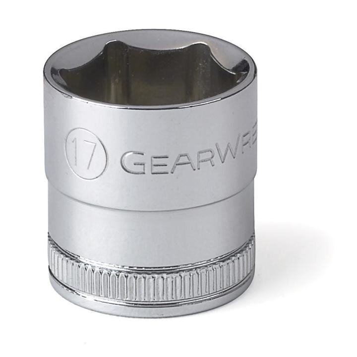 GEARWRENCH 80385 3/8" Drive 6 Point Standard Metric Socket 17mm