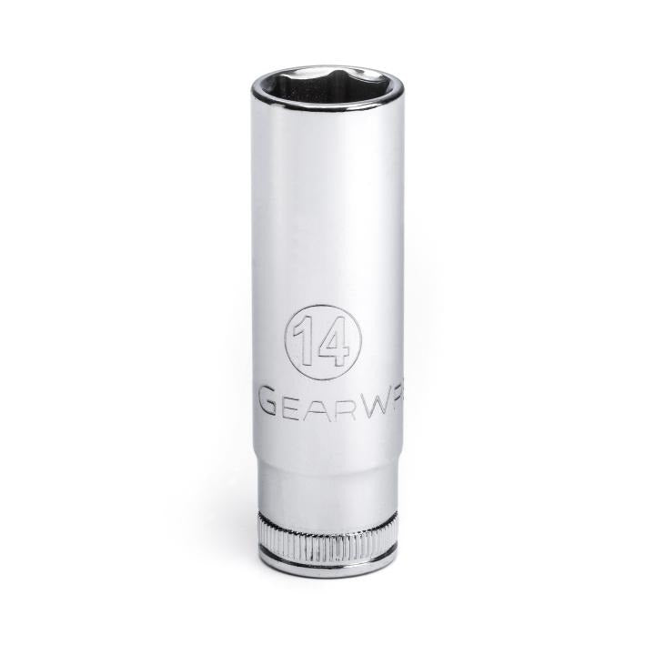 GEARWRENCH 80396 3/8" Drive 6 Point Deep Metric Socket 14mm